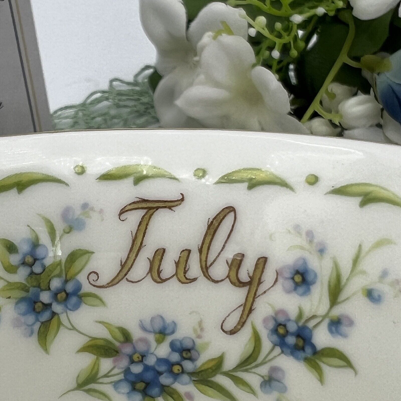 Set Tazzina e cucchiaino porcellana Royal Albert mese da caffè inglese Luglio Categoria  Servizio tazze - Tazze