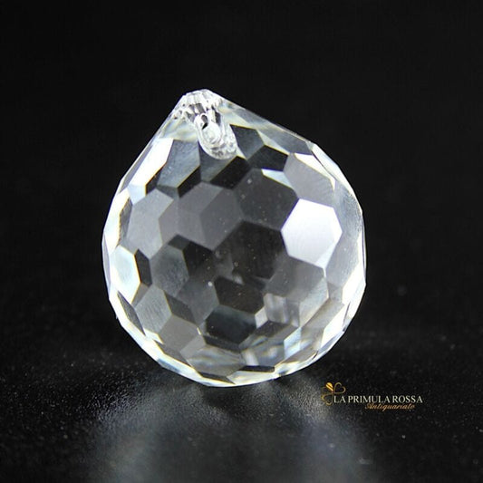 Sfera pendente di cristallo sfaccettato per lampadario vintage ricambio vetro Categoria  Lampade Appliques