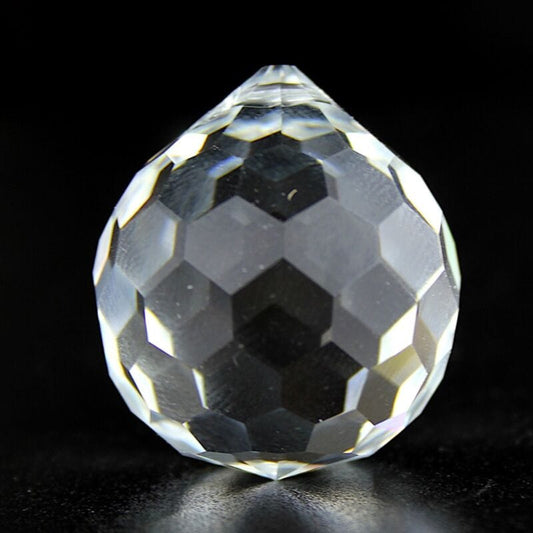 Sfera pendente di cristallo sfaccettato per lampadario vintage ricambio vetro Categoria  Lampade Appliques