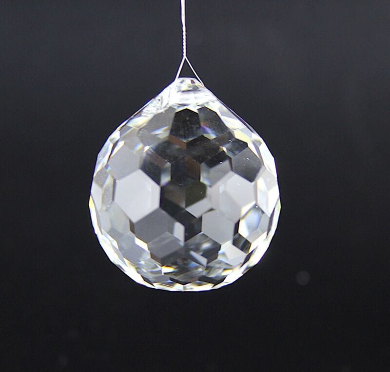 Sfera pendente di cristallo sfaccettato per lampadario vintage ricambio vetro Categoria Lampade Appliques