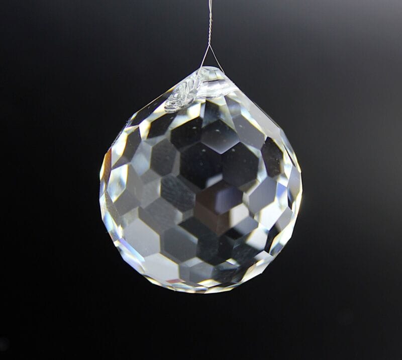 Sfera pendente di cristallo sfaccettato per lampadario vintage ricambio vetro Categoria Lampade Appliques