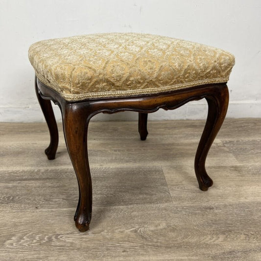 Sgabello antico panca panchetta poggiapiedi in legno pouf pouff imbottito 800 Categoria  Arredamento