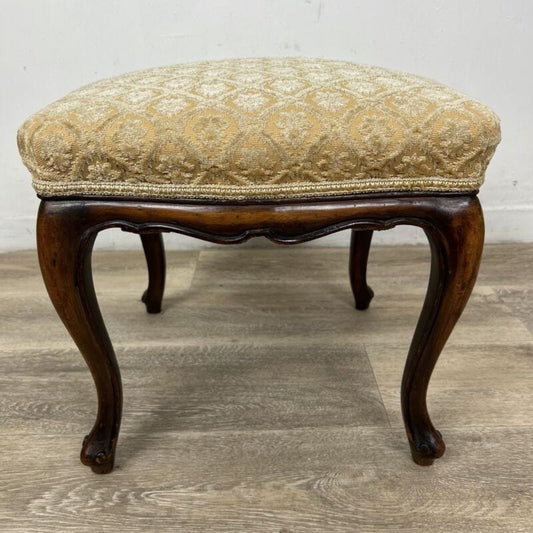 Sgabello antico panca panchetta poggiapiedi in legno pouf pouff imbottito 800 Categoria  Arredamento
