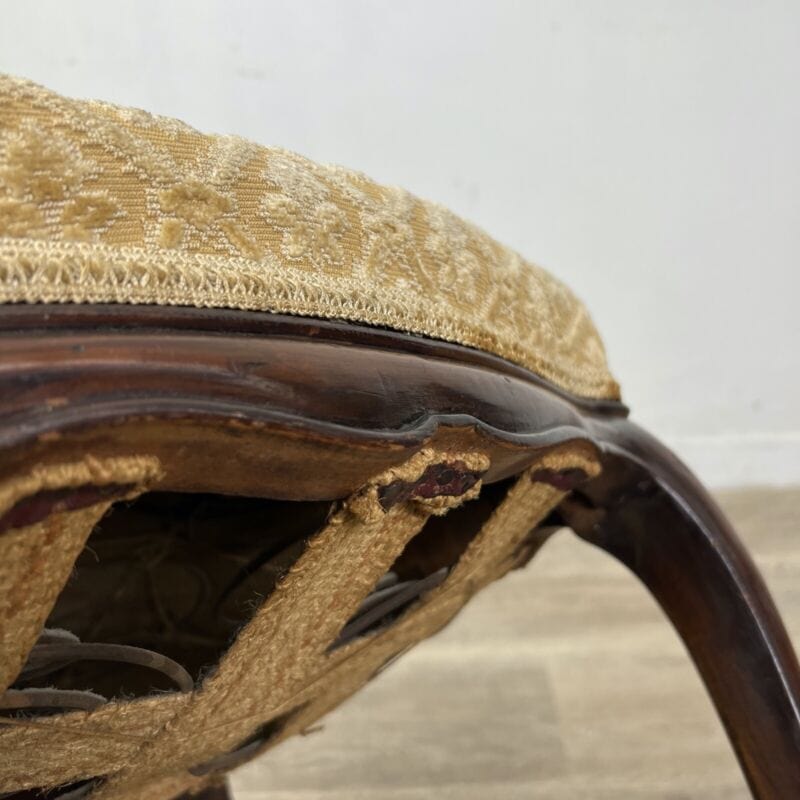 Sgabello antico panca panchetta poggiapiedi in legno pouf pouff imbottito 800 Categoria Arredamento