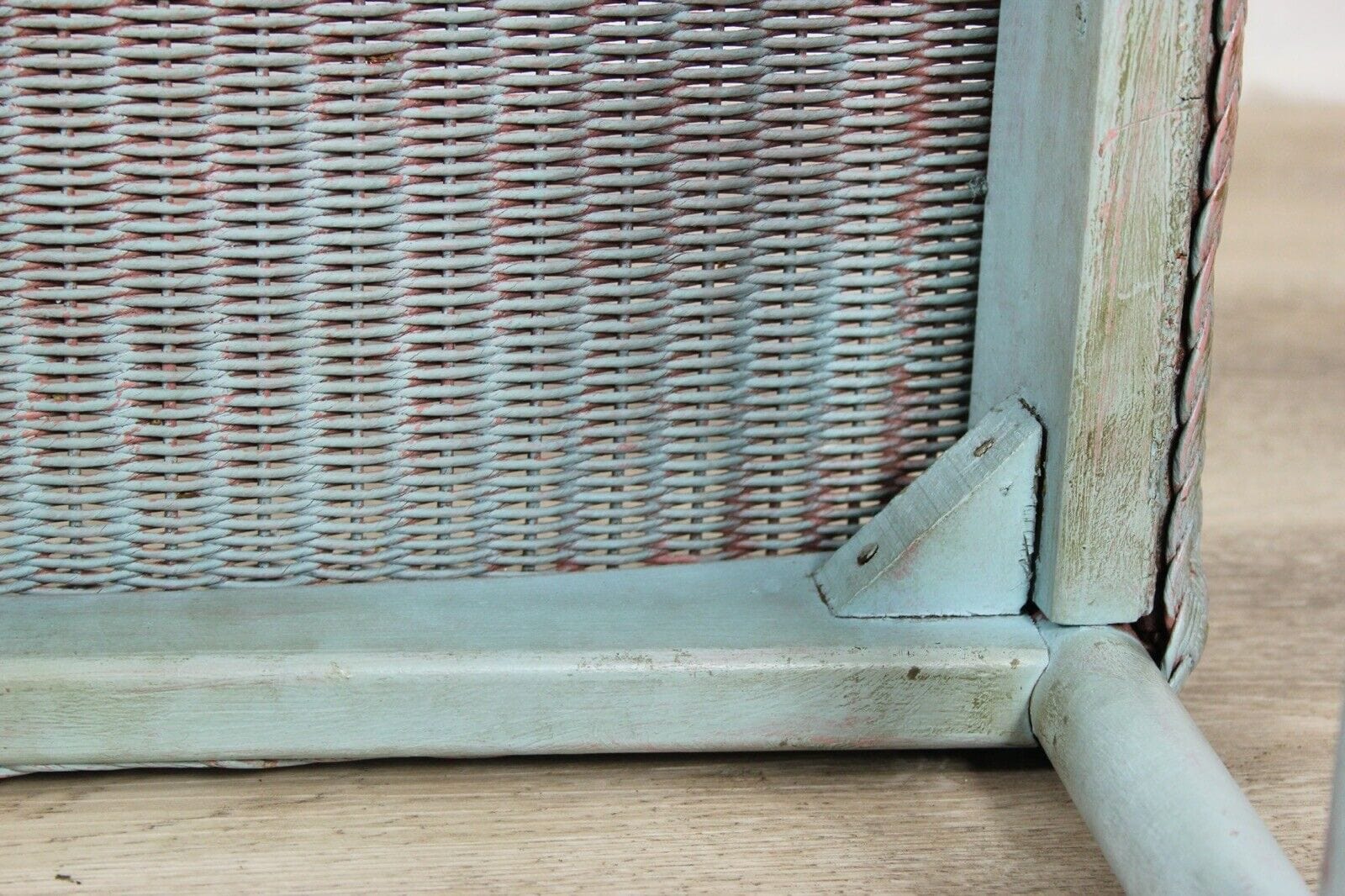 Sgabello panchetta shabby chic  vintage panca in legno bambu seduta in vimini Categoria  Sgabelli - Pouf - Poggiapiedi