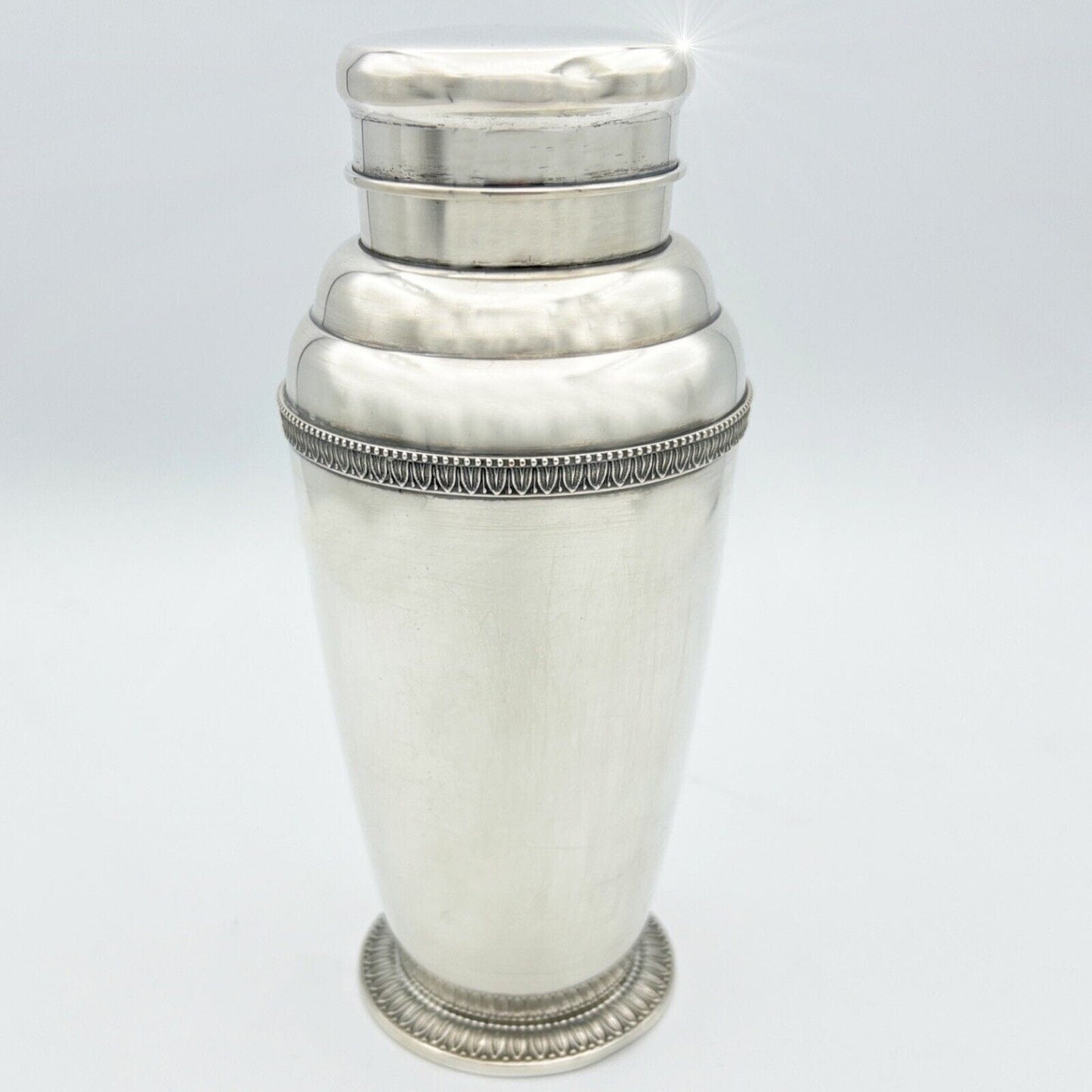 Shaker per cocktail da bar in Argento massiccio 800 anni 60 anno 1960 vintage Categoria  Sheffield & Argento