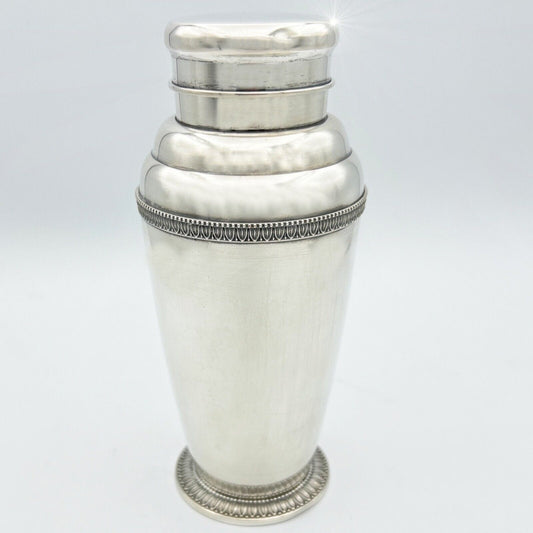 Shaker per cocktail da bar in Argento massiccio 800 anni 60 anno 1960 vintage Categoria  Sheffield & Argento
