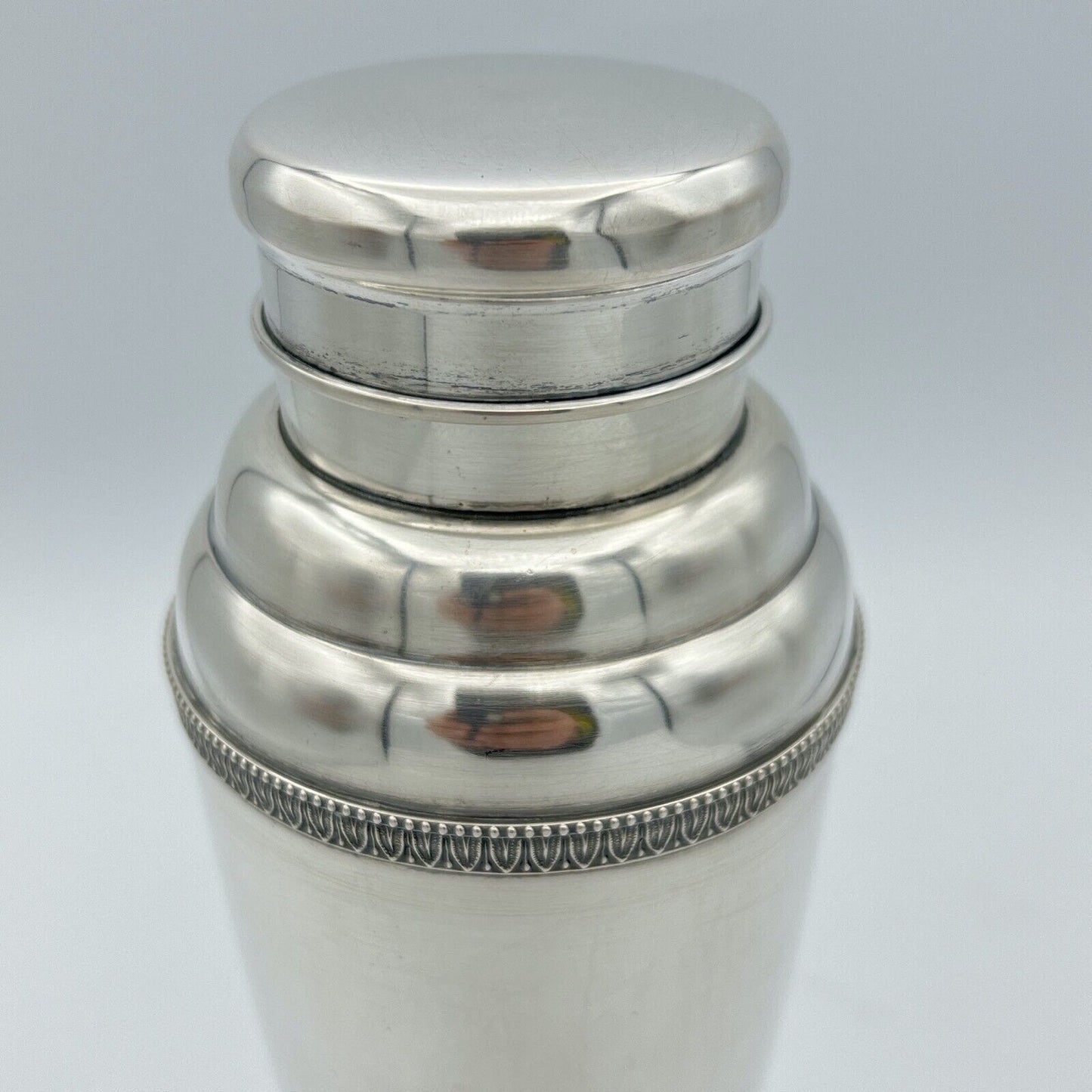 Shaker per cocktail da bar in Argento massiccio 800 anni 60 anno 1960 vintage Categoria  Sheffield & Argento