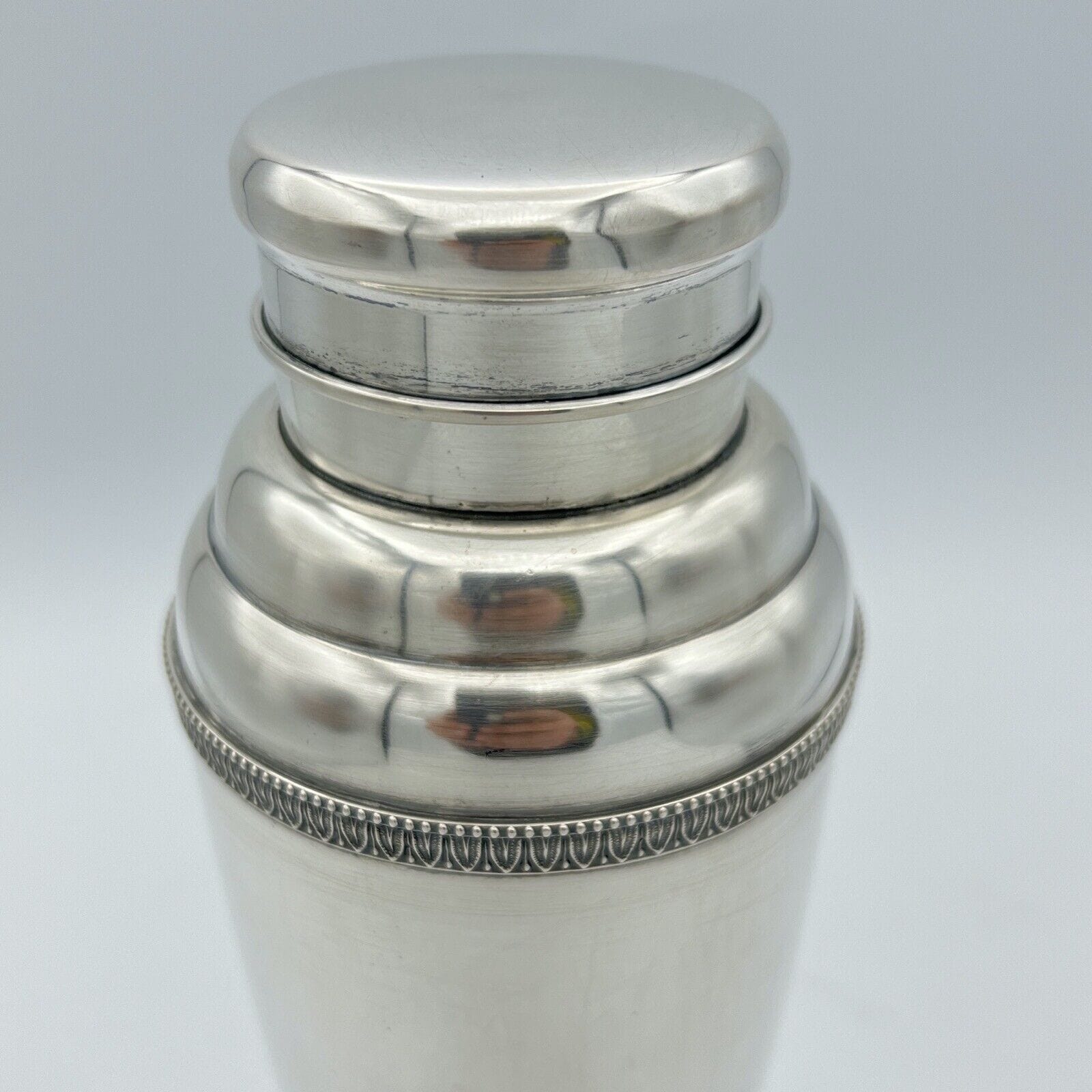 Shaker per cocktail da bar in Argento massiccio 800 anni 60 anno 1960 vintage Categoria  Sheffield & Argento