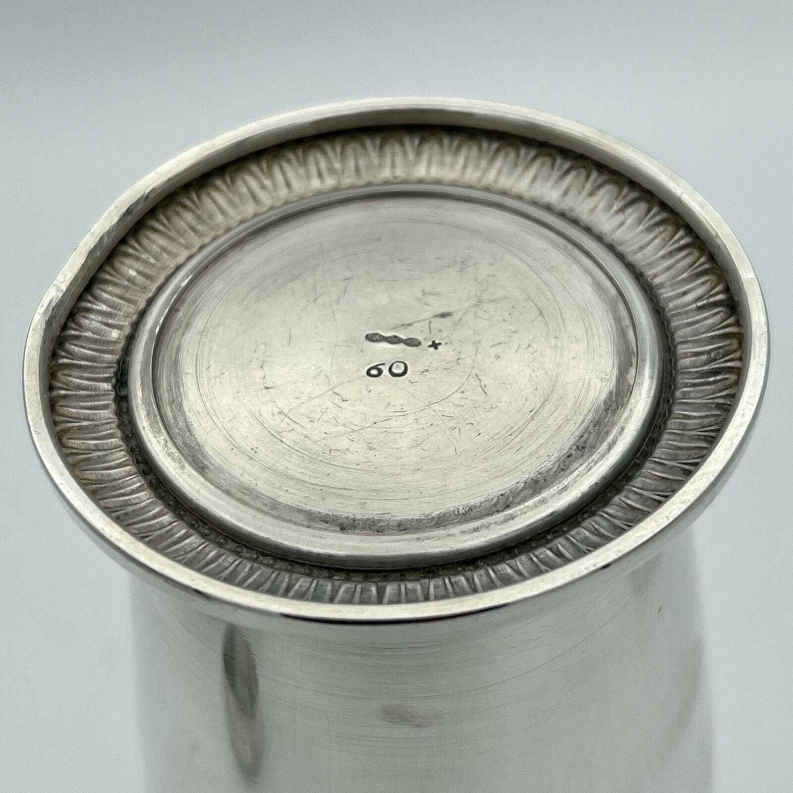 Shaker per cocktail da bar in Argento massiccio 800 anni 60 anno 1960 vintage Categoria  Sheffield & Argento