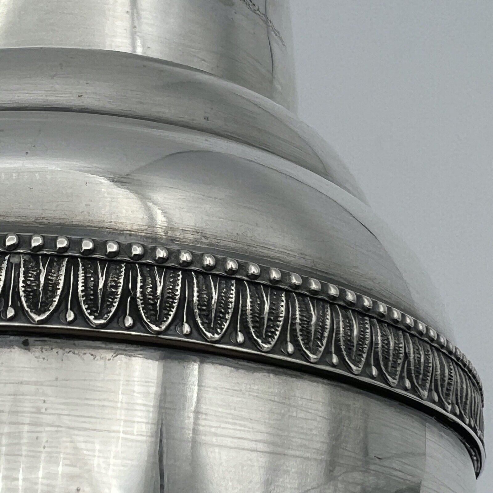 Shaker per cocktail da bar in Argento massiccio 800 anni 60 anno 1960 vintage Categoria  Sheffield & Argento