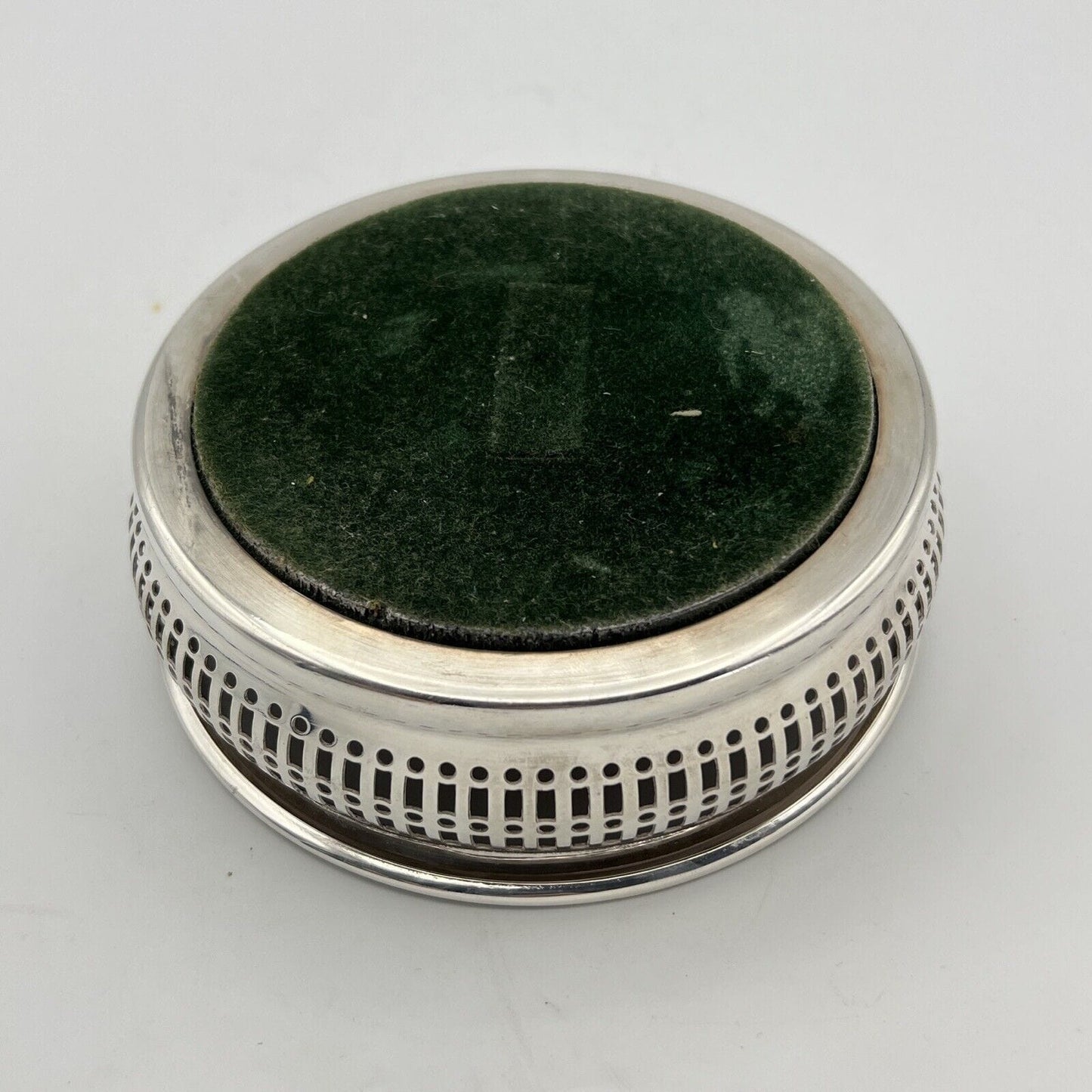 Sottobottiglia da tavola in argento sheffield silver plated vintage in stile 800 Categoria Sheffield & Argento