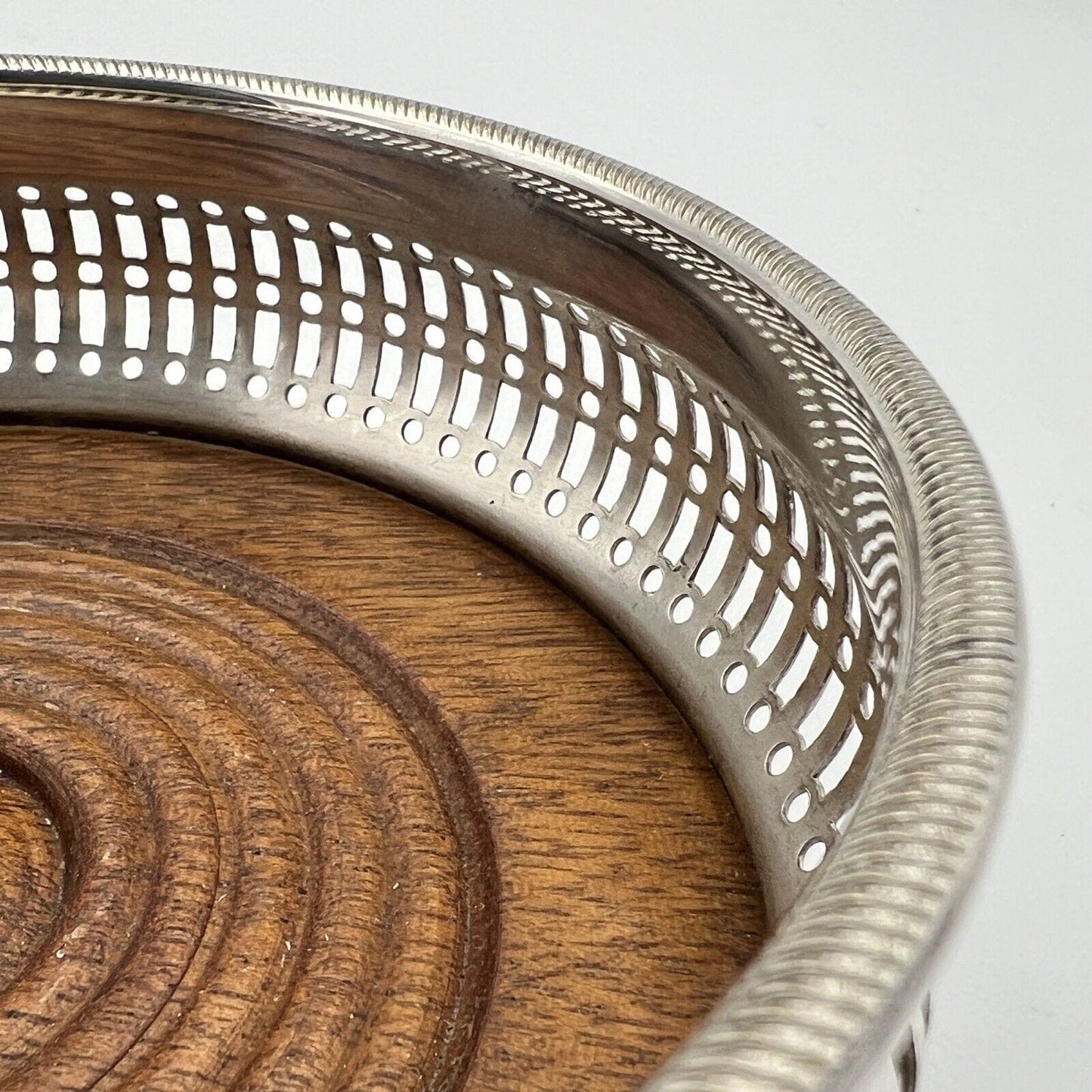Sottobottiglia da tavola in argento sheffield silver plated vintage in stile 800 Categoria Sheffield & Argento