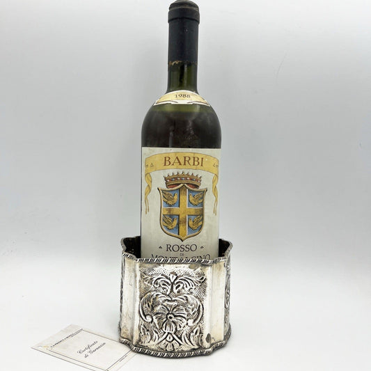 Sottobottiglia da tavola in argento sheffield silver plated vintage stile 800 Categoria Sheffield & Argento