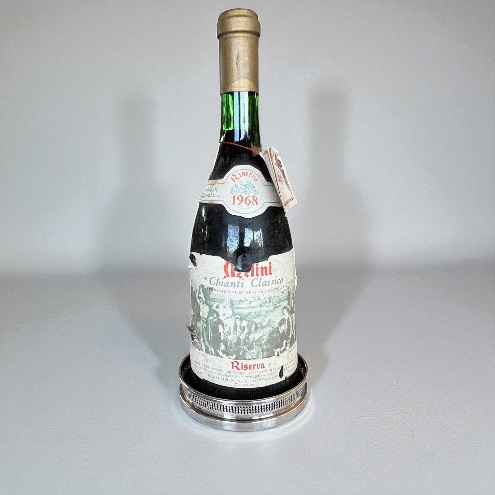 Sottobottiglia da tavola in argento sheffield silver plated vintage stile antico Categoria  Sheffield & Argento