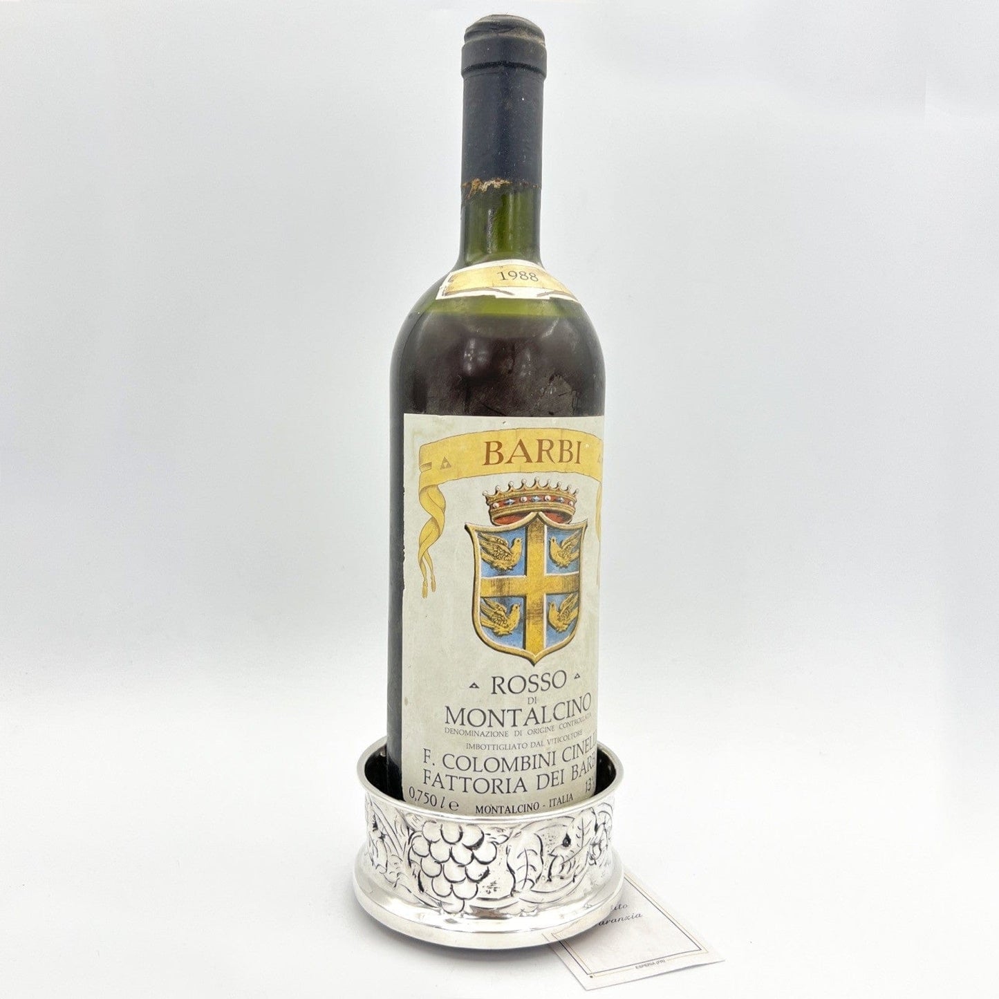 Sottobottiglia da tavola in argento sheffield silver plated vintage stile antico Categoria Sheffield & Argento