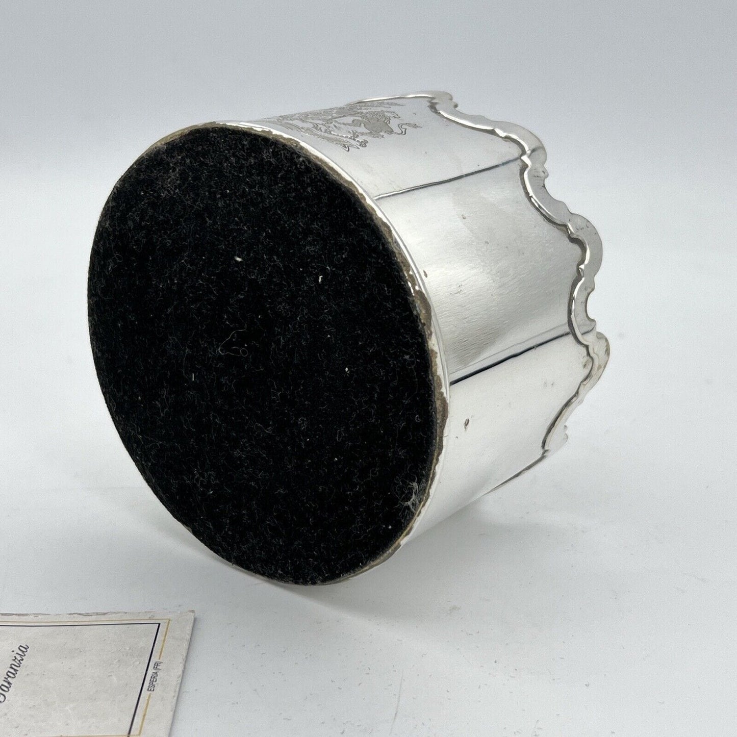 Sottobottiglia da tavola in argento silver plated vintage stile antico Leone Categoria  Sheffield & Argento