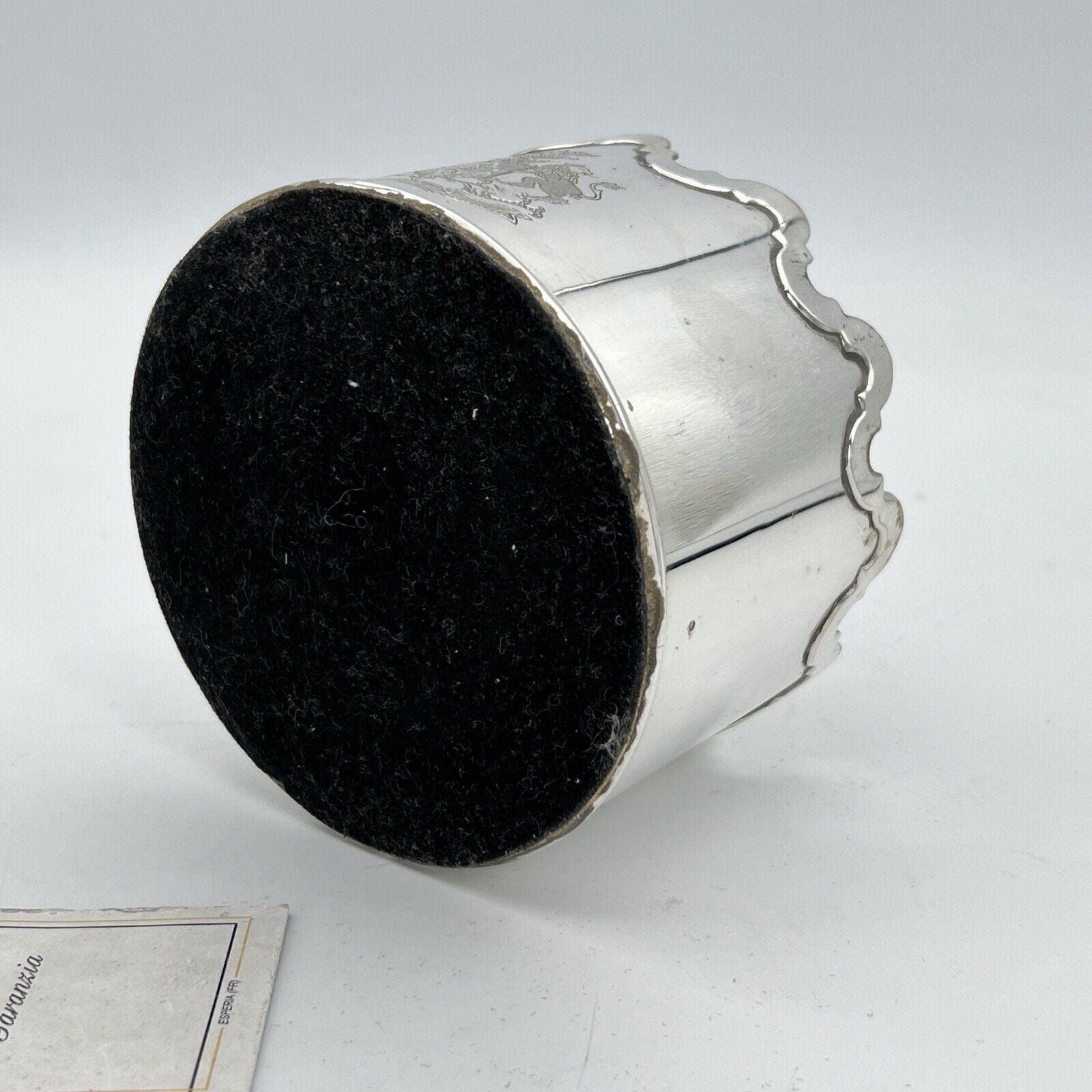 Sottobottiglia da tavola in argento silver plated vintage stile antico Leone Categoria  Sheffield & Argento