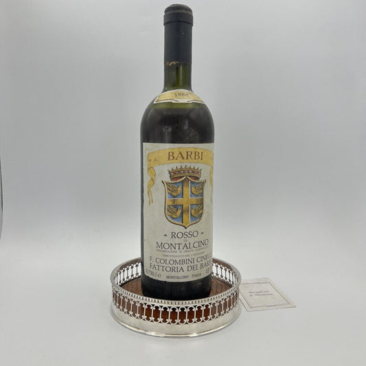 Sottobottiglia in argento sheffield per vino da spumante Magnum Stile Antico Categoria  Sheffield & Argento