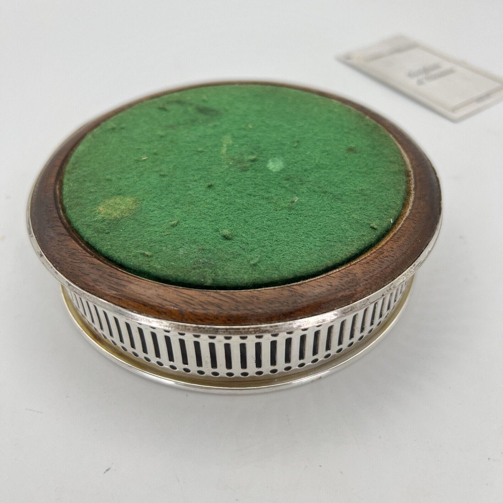 Sottobottiglia portabottiglie per vino da tavola placcato argento stile antico Categoria  Sheffield & Argento