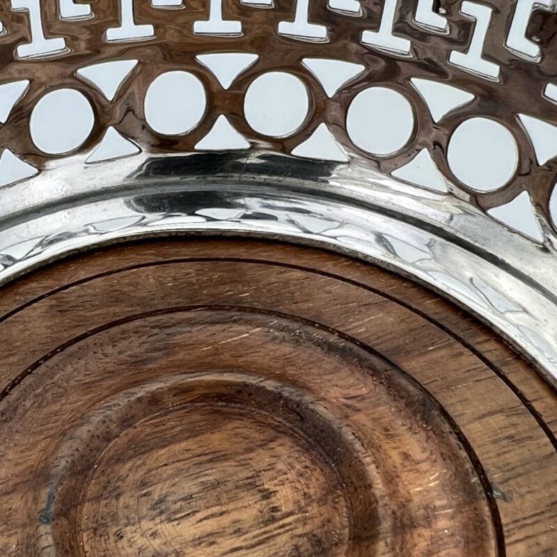 Sottobottiglia portabottiglie vino da tavola in argento sheffield stile antico Categoria  Sheffield & Argento