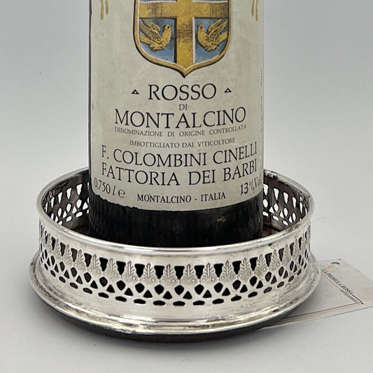 Sottobottiglia portabottiglie vino da tavola in argento sheffield stile antico X Categoria  Sheffield & Argento