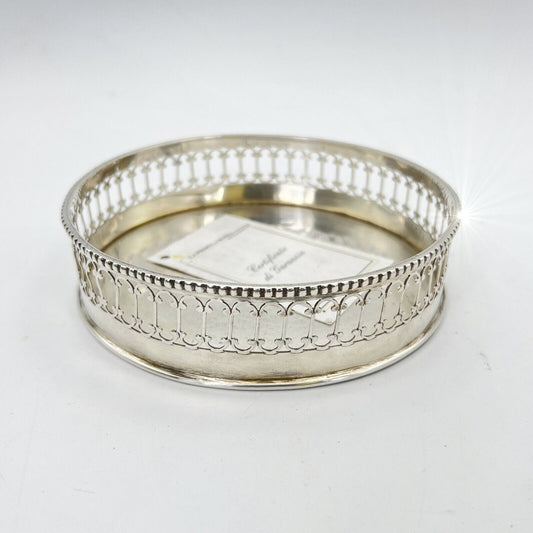 Sottobottiglia portabottiglie vino da tavola in argento sheffield stile antico X Categoria  Sheffield & Argento