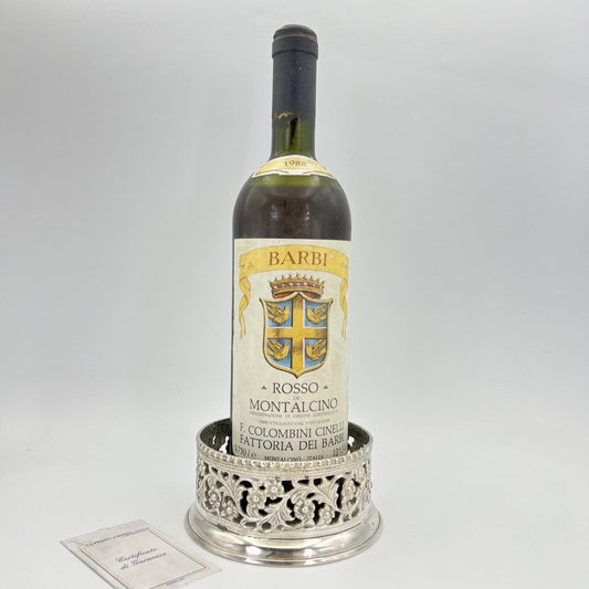 Sottobottiglia portabottiglie vino da tavola in argento sheffield stile antico Y Categoria  Sheffield & Argento