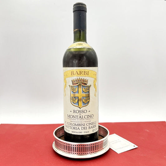 Sottobottiglia portabottiglie vino da tavola placcato in argento stile antico Categoria  Sheffield & Argento