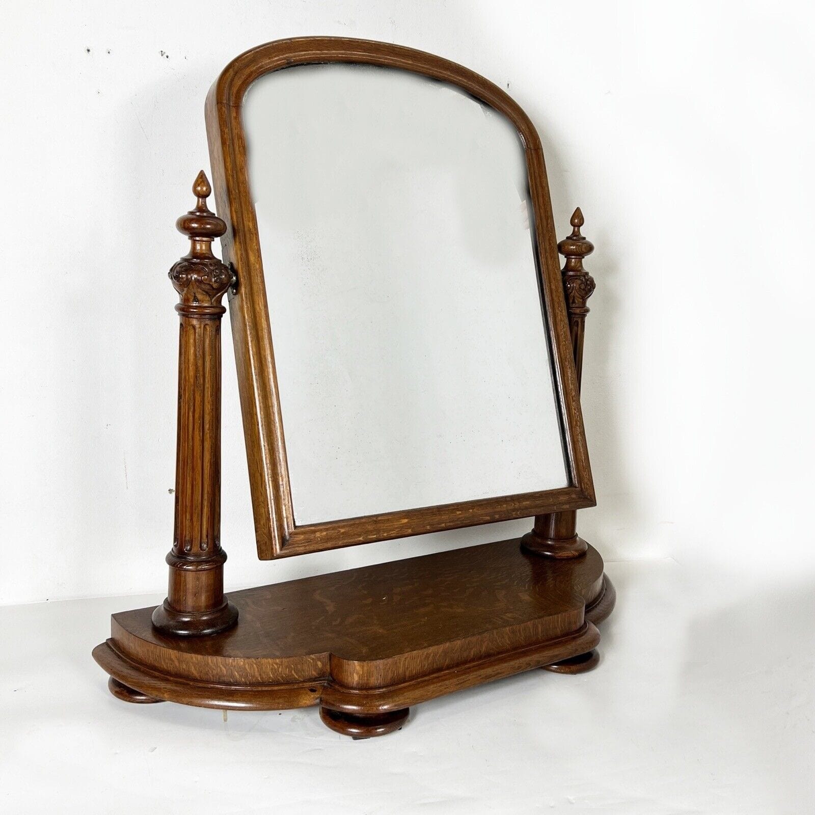 Specchio Antico basculante in legno da tavolo toeletta specchiera d'Epoca 800 Categoria  Specchi e Cornici