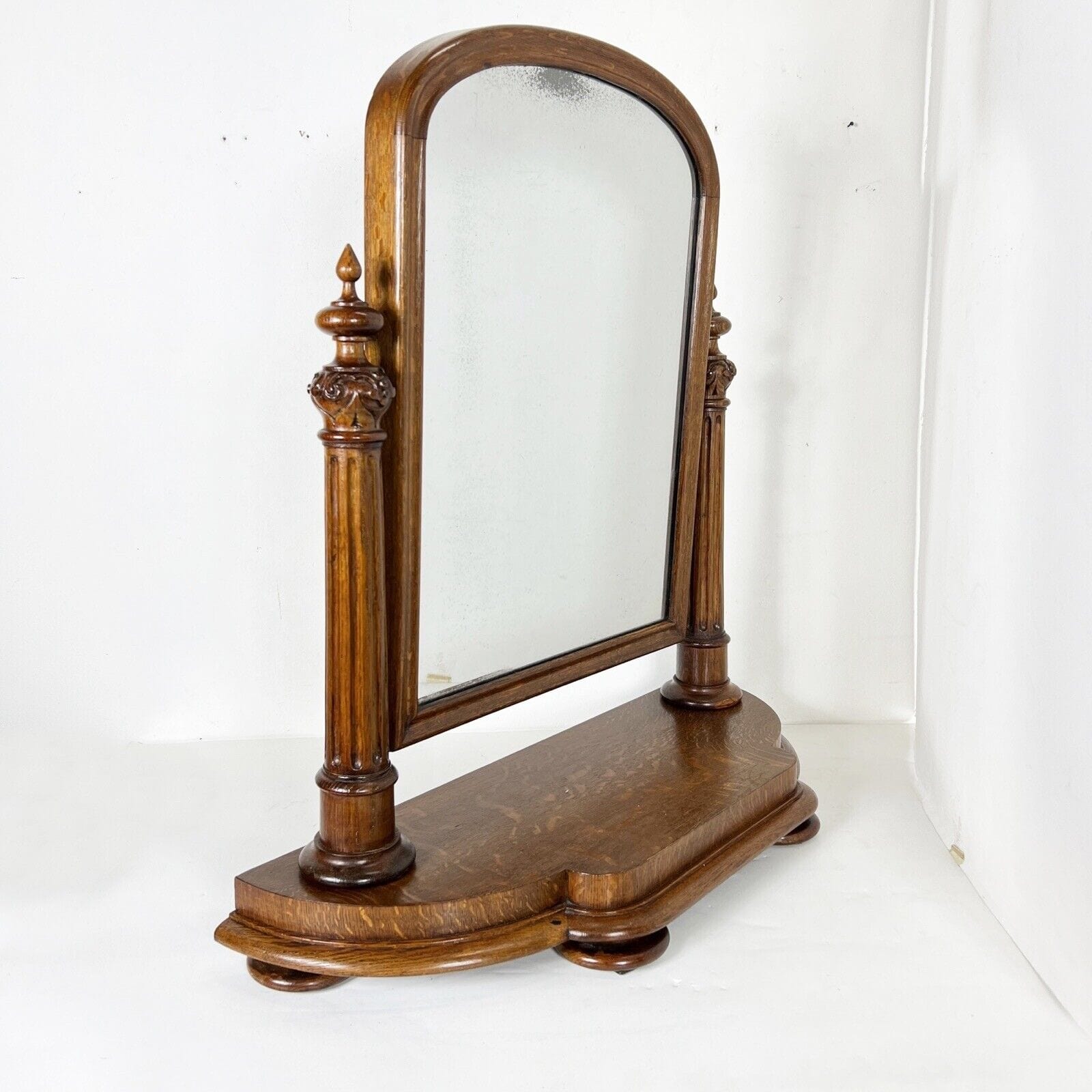 Specchio Antico basculante in legno da tavolo toeletta specchiera d'Epoca 800 Categoria  Specchi e Cornici