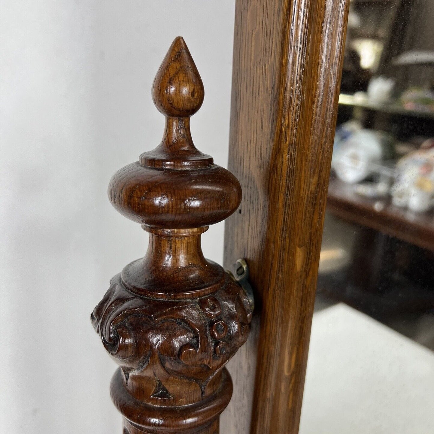 Specchio Antico basculante in legno da tavolo toeletta specchiera d'Epoca 800 Categoria  Specchi e Cornici