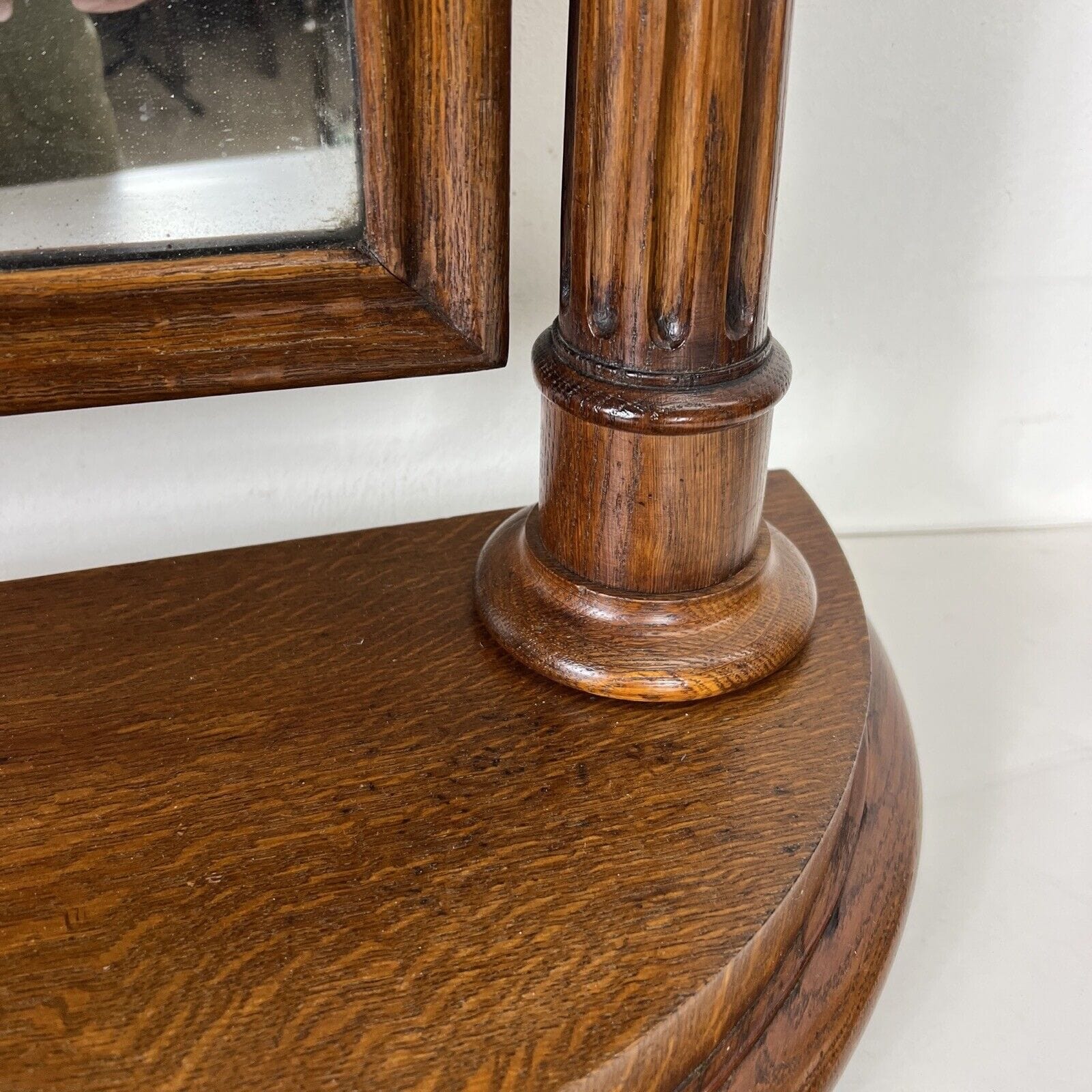 Specchio Antico basculante in legno da tavolo toeletta specchiera d'Epoca 800 Categoria  Specchi e Cornici