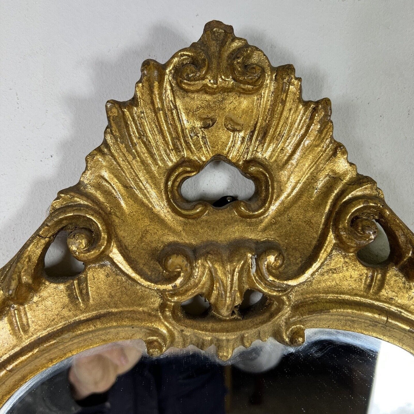 Specchio Antico Specchiera dorata con cornice in legno oro stile Barocco Rococo Categoria Specchi e Cornici