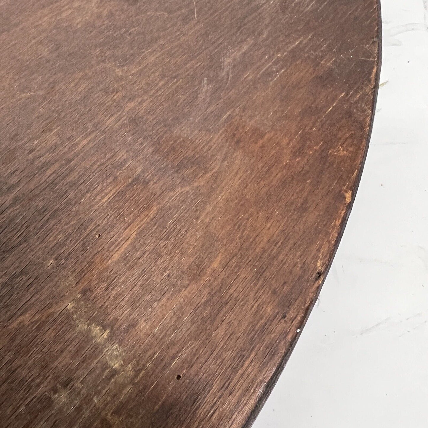 Specchio antico specchiera rotondo con cornice in legno scuro da parete d'epoca Categoria  Specchi e Cornici