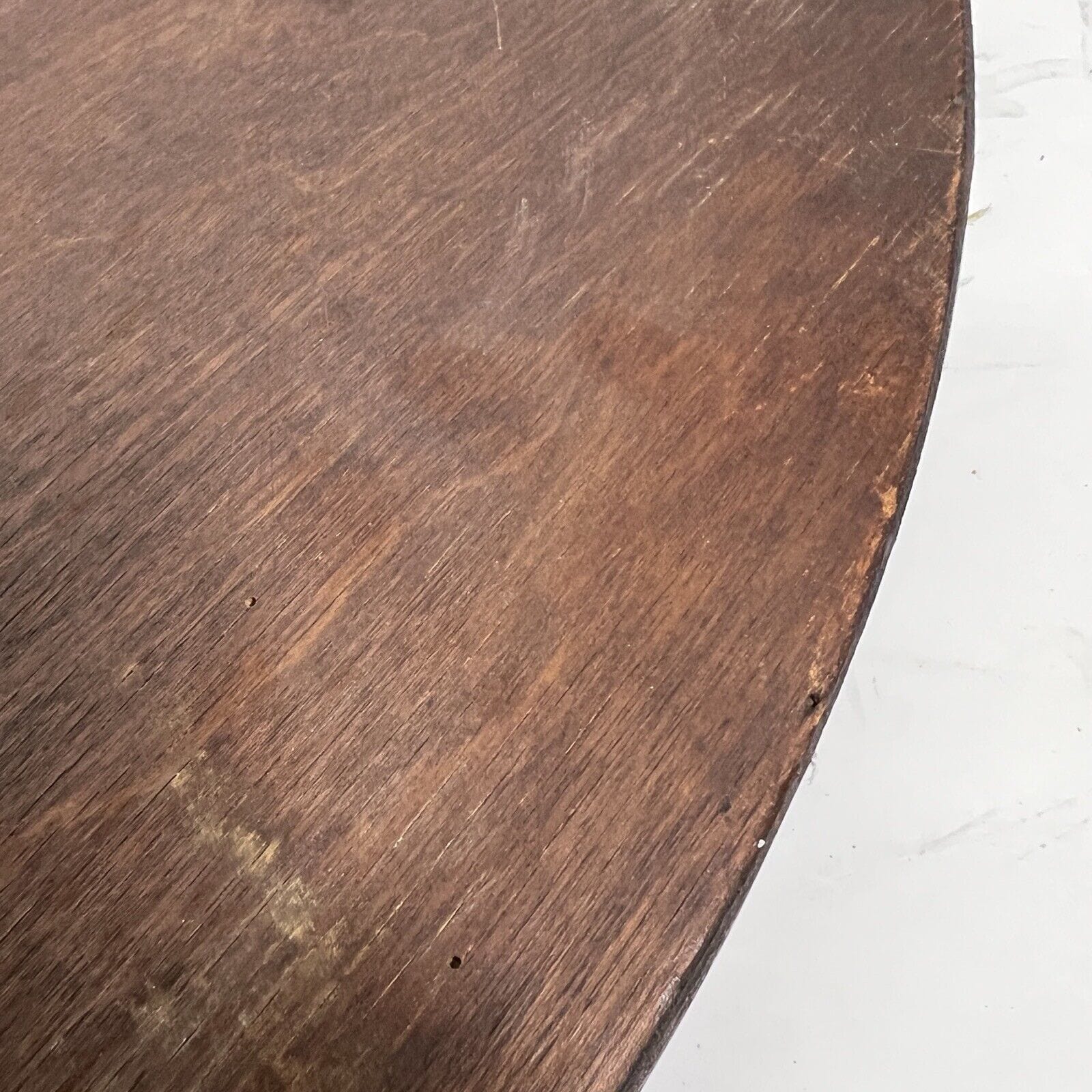 Specchio antico specchiera rotondo con cornice in legno scuro da parete d'epoca Categoria  Specchi e Cornici