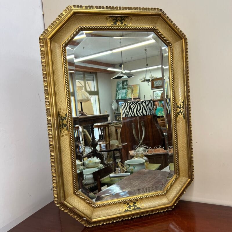 Specchio vintage da parete in ottone (anni'70 Specchio vintage da parete in ottone (anni'70