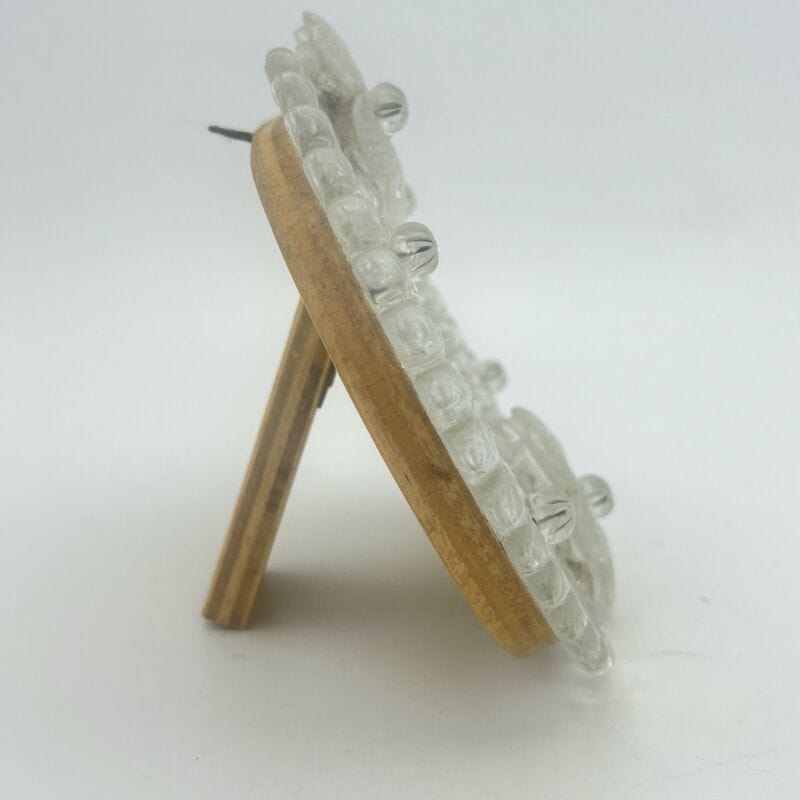 Specchio Veneziano in Vetro di Murano Vintage anni 70 80 Specchietto da tavolo Categoria  Vetri e Cristalli