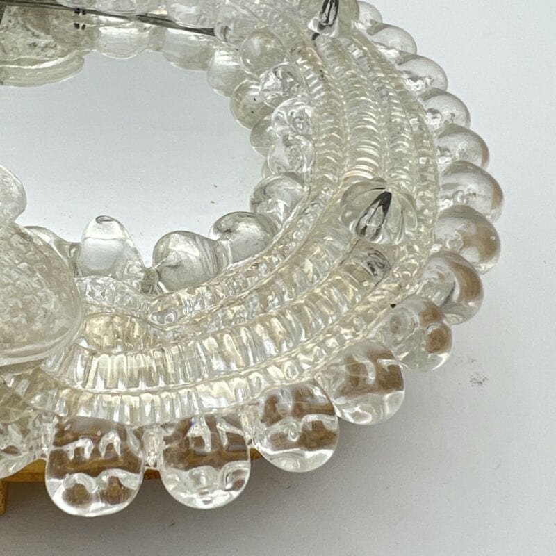 Specchio Veneziano in Vetro di Murano Vintage anni 70 80 Specchietto da tavolo Categoria  Vetri e Cristalli