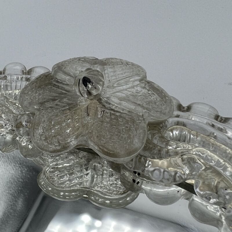 Specchio Veneziano in Vetro di Murano Vintage anni 70 80 Specchietto da tavolo Categoria  Vetri e Cristalli