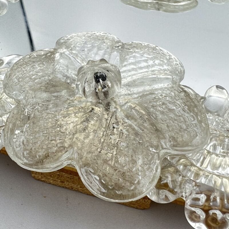 Specchio Veneziano in Vetro di Murano Vintage anni 70 80 Specchietto da tavolo Categoria  Vetri e Cristalli