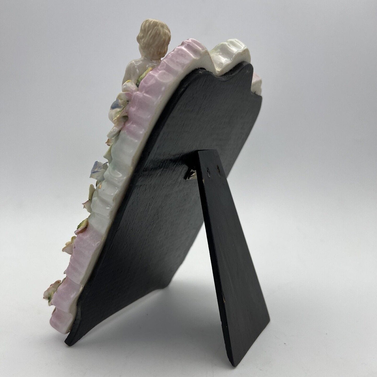 Specchio Vintage da toilette in porcellana Specchietto stile Meissen Cherubini Categoria  Altro