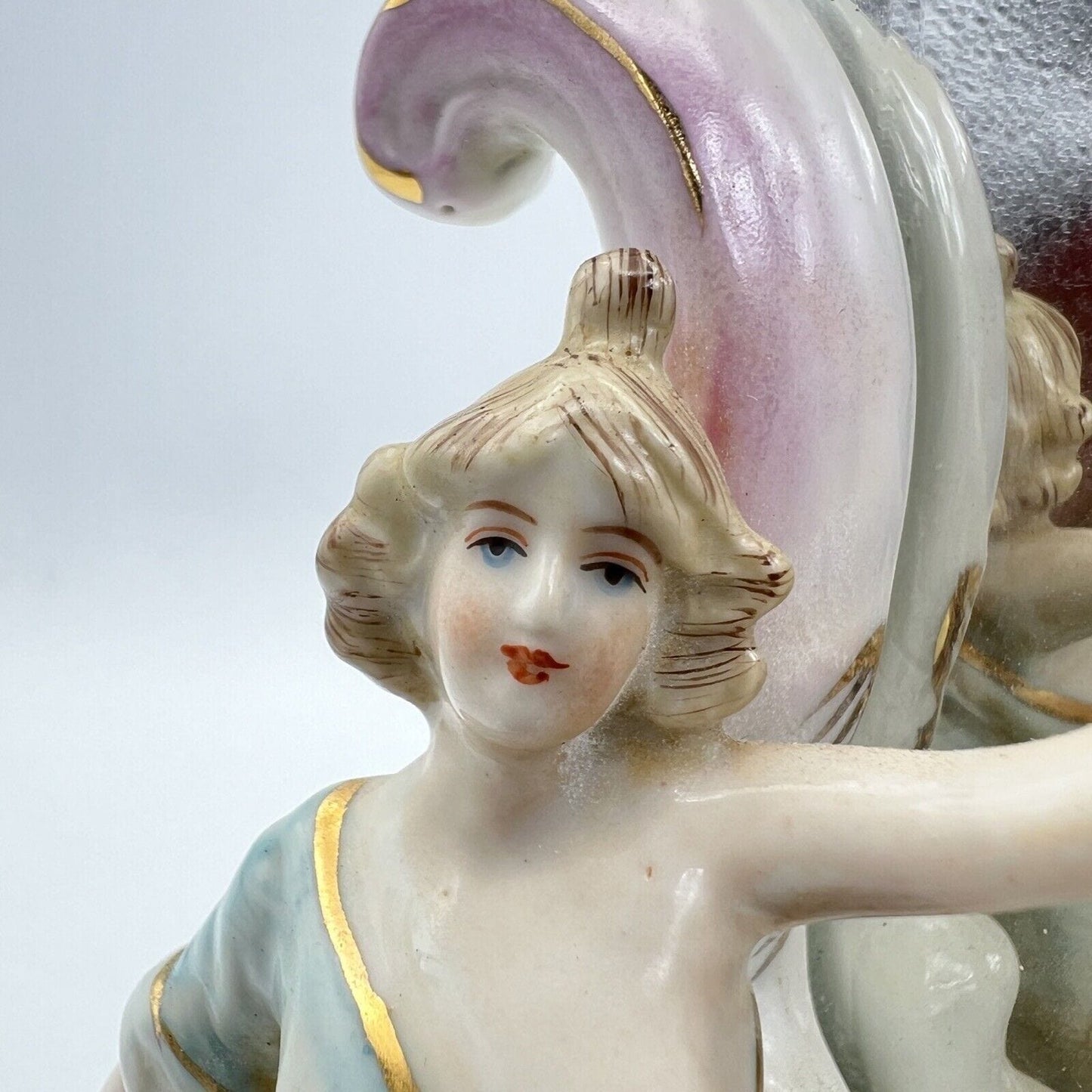 Specchio Vintage da toilette in porcellana Specchietto stile Meissen Rococo Categoria  Altro