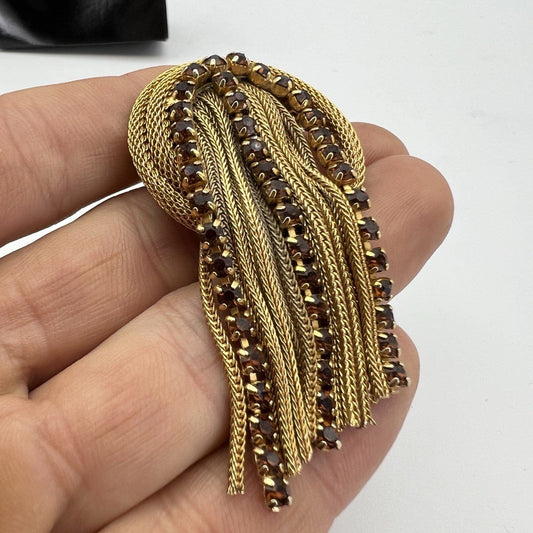 Spilla Elegante Inglese Vintage da donna stile antica Gioiello a Cascata Dorata Categoria Bigiotteria & Accessori