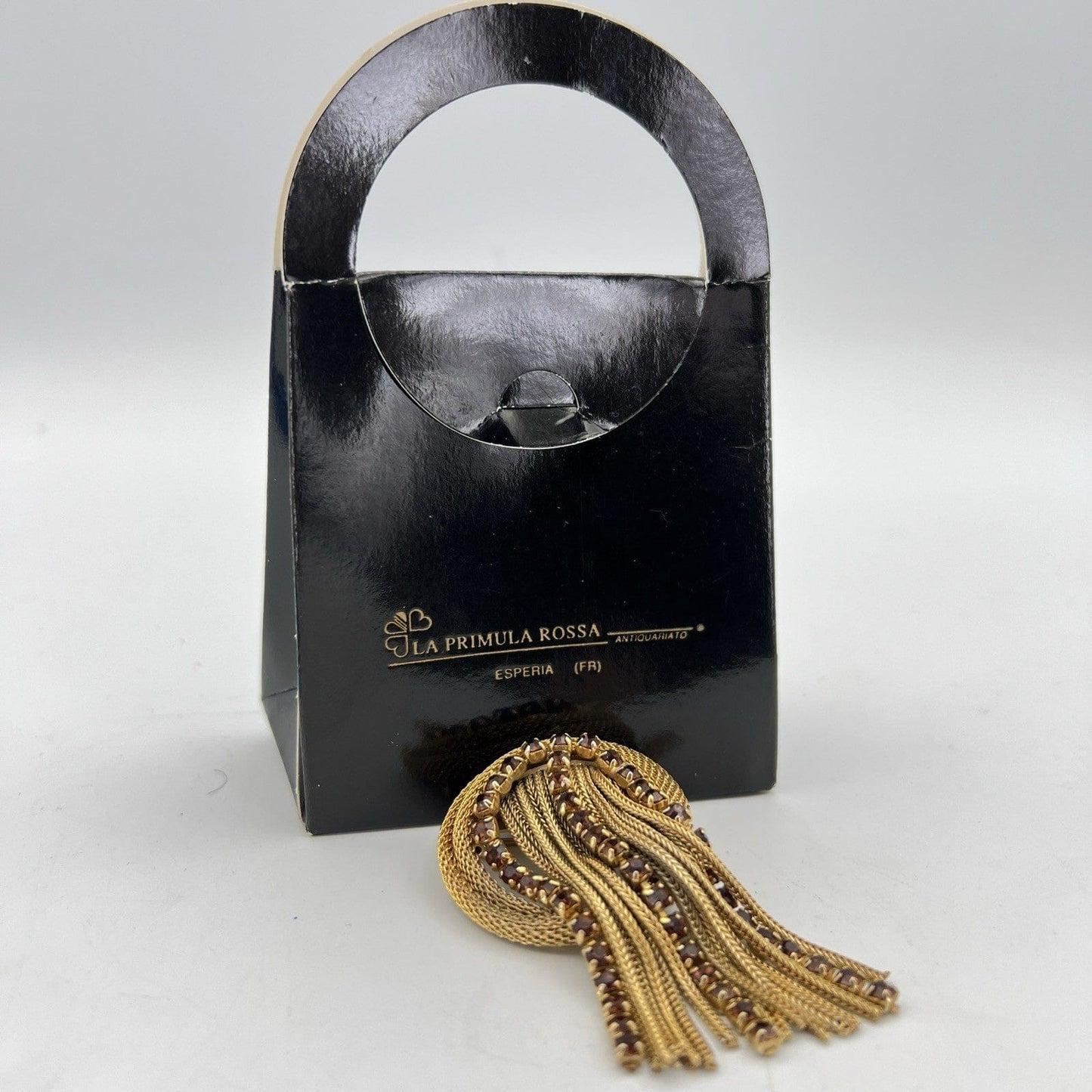 Spilla Elegante Inglese Vintage da donna stile antica Gioiello a Cascata Dorata Categoria Bigiotteria & Accessori