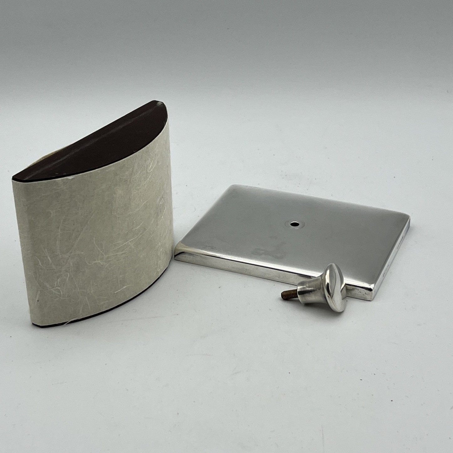 Tampone antico Blotter in Argento silver plated asciuga inchiostro da scrivania Categoria Sheffield & Argento