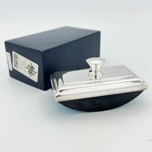 Tampone stile antico Blotter in silver plated  asciuga inchiostro da scrivania Categoria  Vari