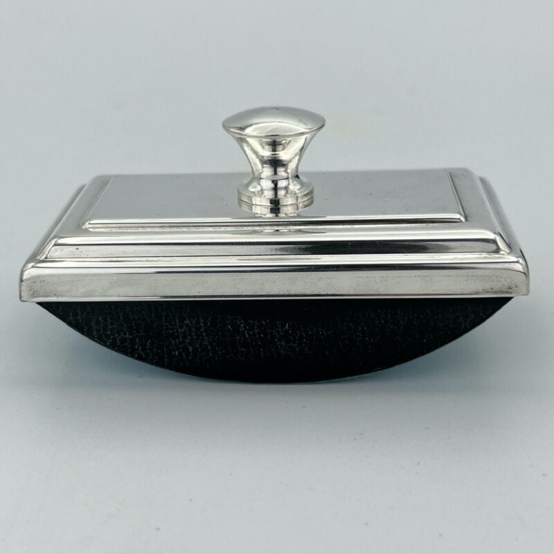 Tampone stile antico Blotter in silver plated asciuga inchiostro da scrivania Categoria Vari
