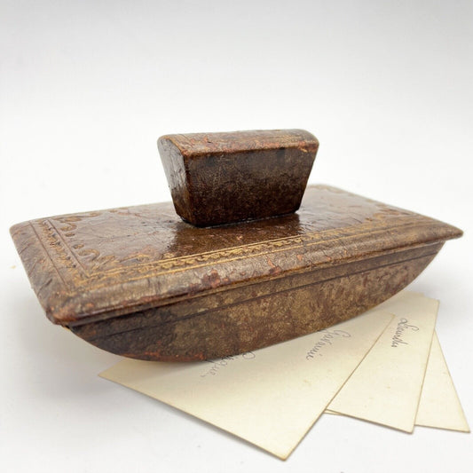 Tampone stile antico Blotter vintage in pelle asciuga inchiostro da scrivania Categoria  Accessori scrivania e ufficio