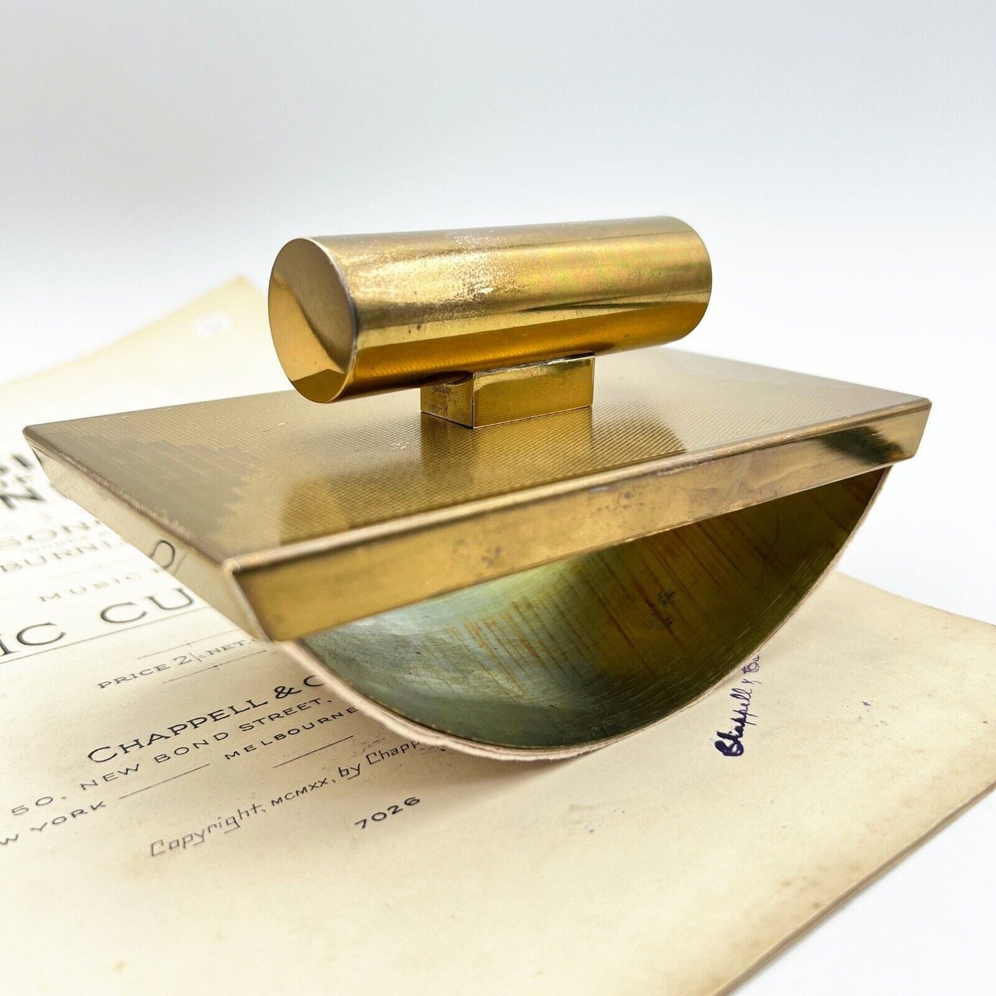 Tampone stile antico deco Blotter in ottone asciuga inchiostro da scrivania Categoria  Vari